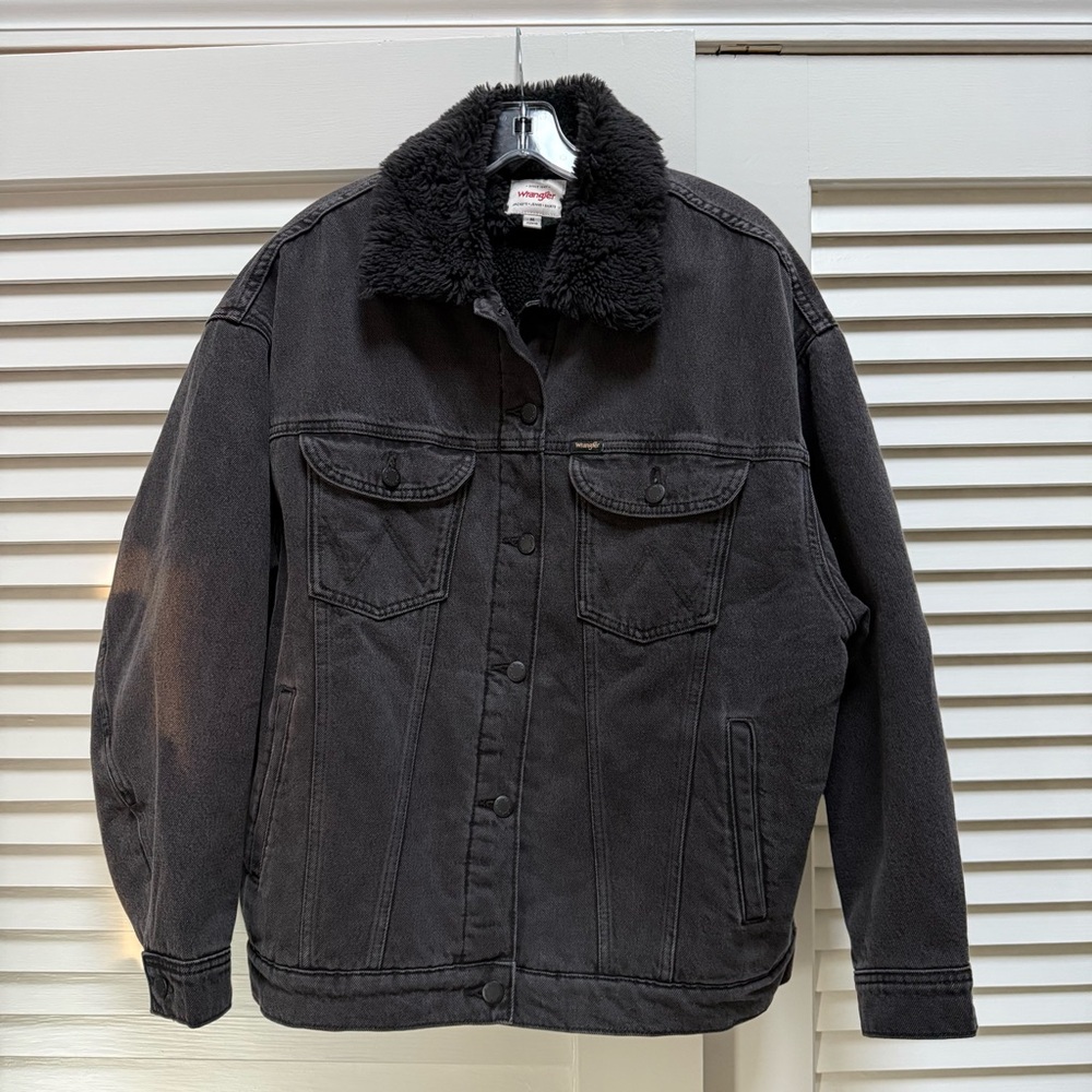 Wrangler black oversized Jean jacket